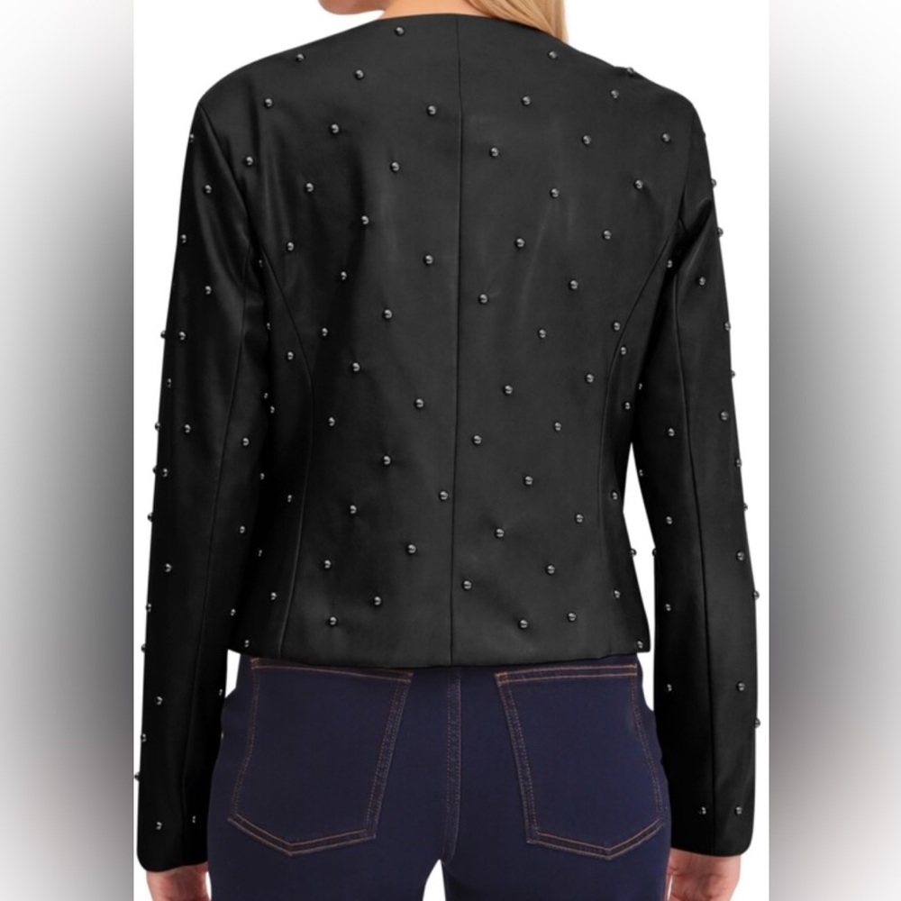 BAGATELLE COLLECTION Studded Faux Leather Jacket - Picture 7 of 13